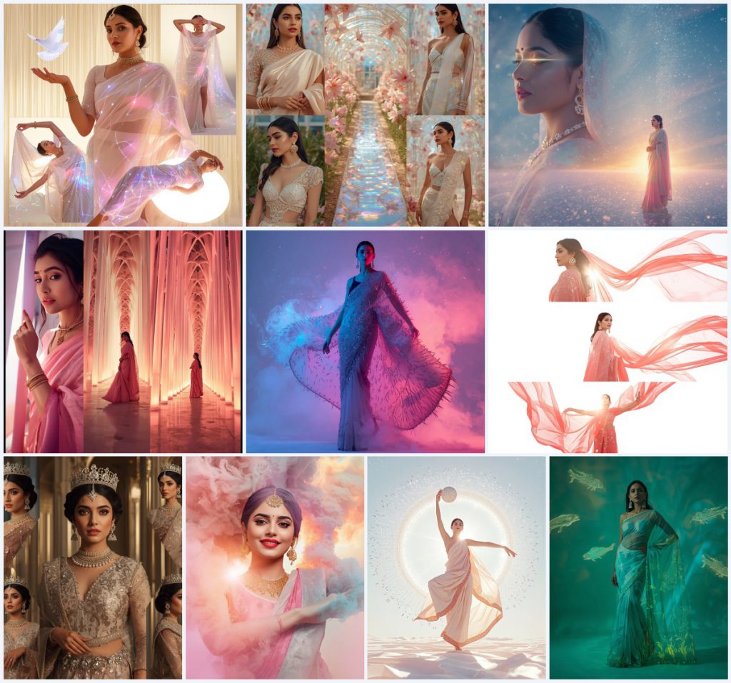Best 10 Trending Saree Gemini Prompt in Hindi for Cultural Reach | saree reel ai prompt