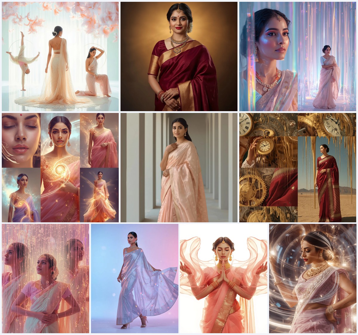 New 10 Traditional Saree Prompt in English PDF for Global Documentation | prompt for saree in english